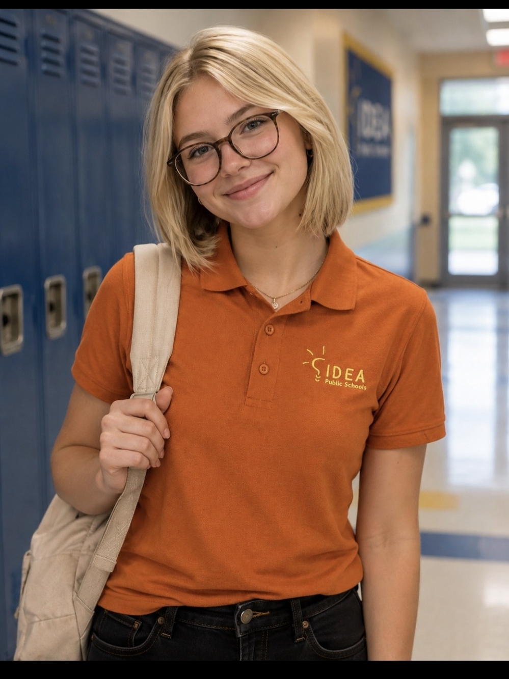 IDEA Public School- Polo Shirt- Burnt Orange- Adult Small